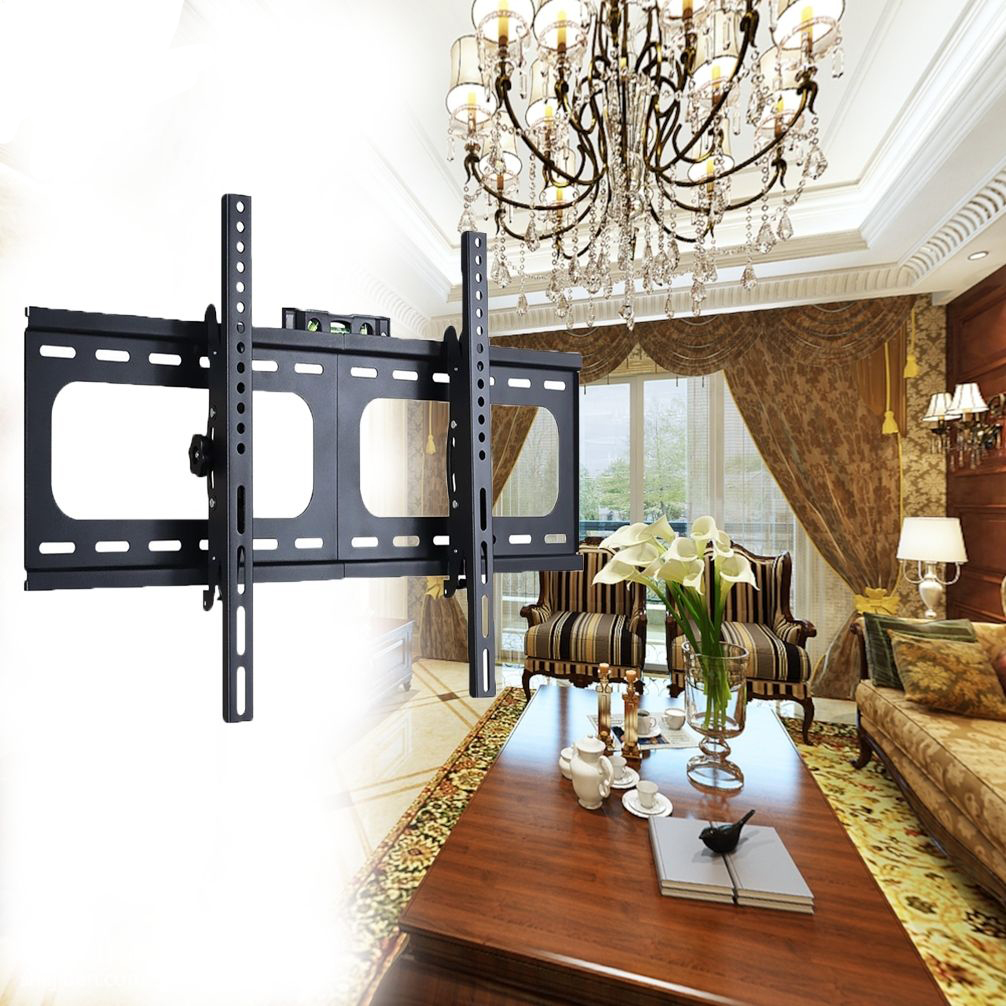 3770 in Large Size Flat Screen TV Fixed Wall Mount Bracket Heavy Duty